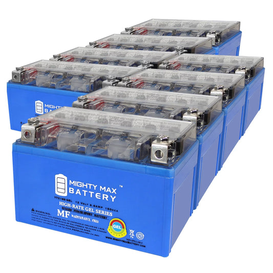 YTZ10SGEL 12V 8.6AH GEL Replacement Battery compatible with KTM Enduro R 09-13 - 8 Pack