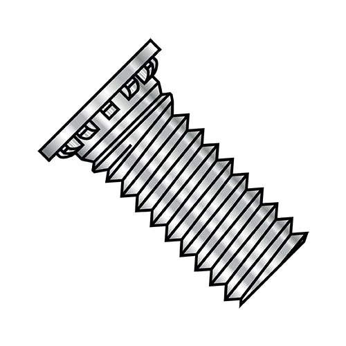 1/4-20X1/2 Self Clinching Stud 12 Rib Full Thread 300 Series Stainless Steel (Pack Qty 2,000) BC-1408SCN300