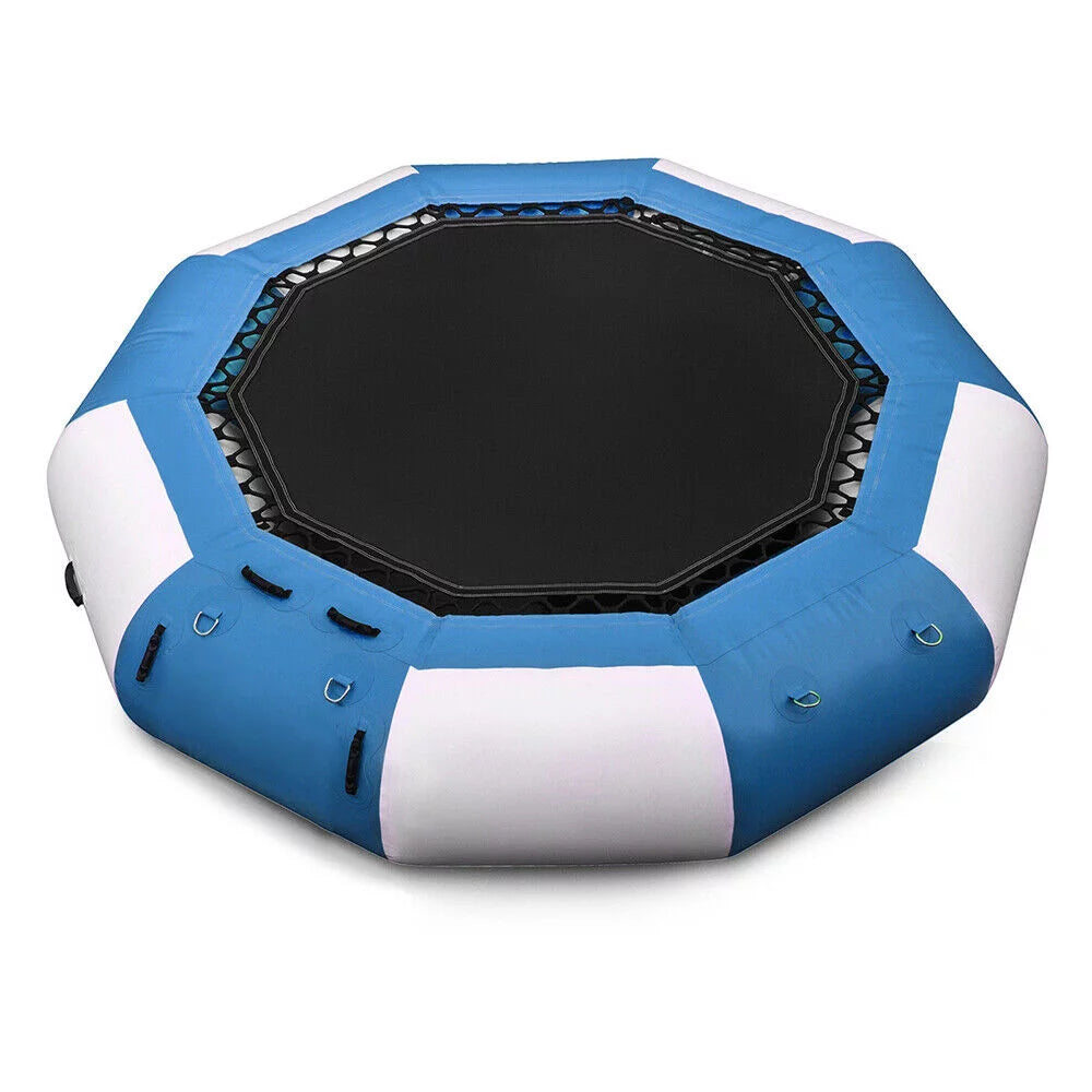 ZhdnBhnos 17Ft Inflatable Bouncer Trampoline Splash Padded Swimming Bouncing Floating Platform For Outdoor Water Sport 400kg Load
