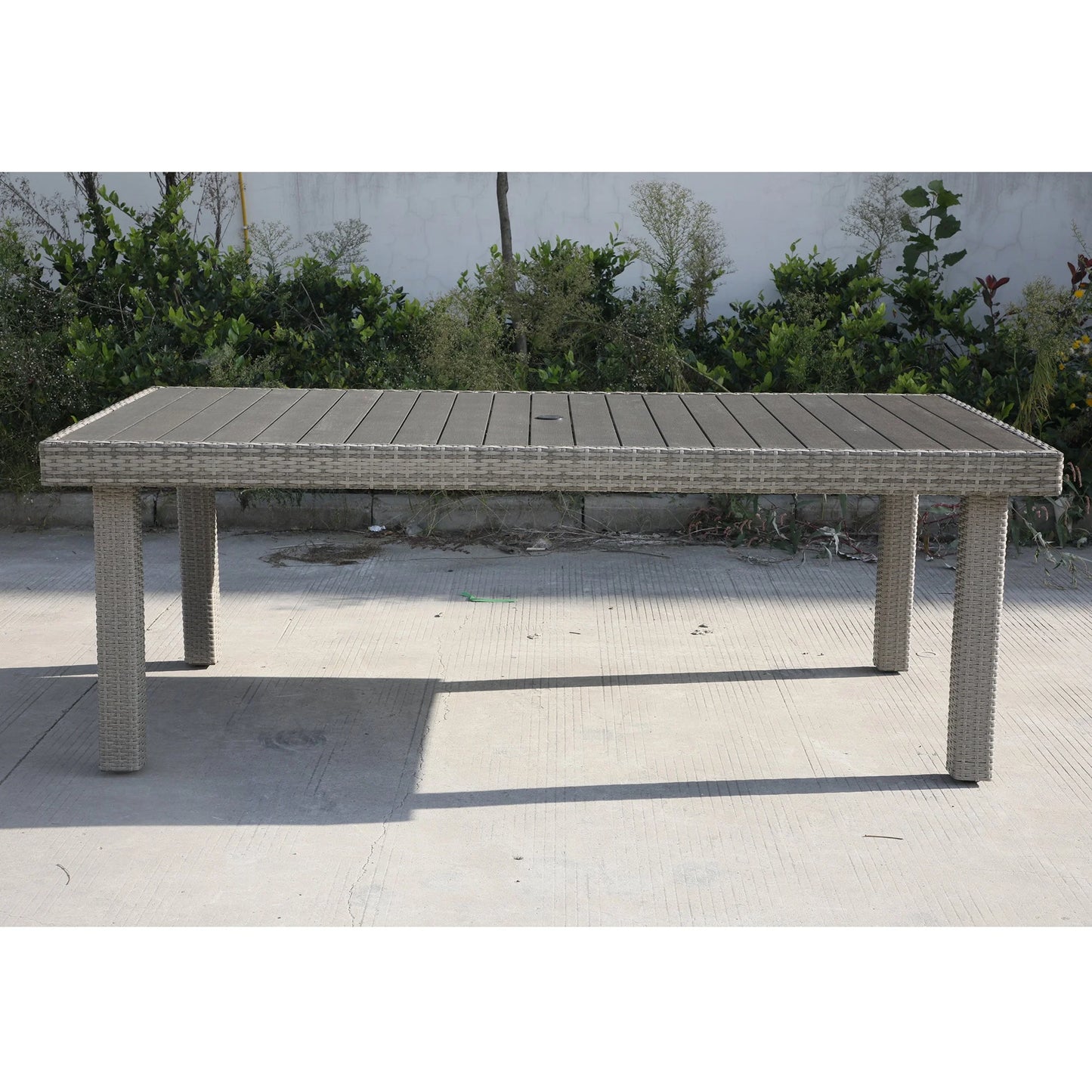 Zena 9 Pc Outdoor Dining Table Set - Gray/Navy